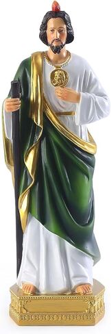 8.5" H Saint Jude Statue, Religious Resin St Jude Holy Statues, Religious Colored Gift San Judas Tadeo Statue, Suitable for Religious and Believers to Pray at Home, Collect Decor Statues (8.5Inch) in Saudi Arabia