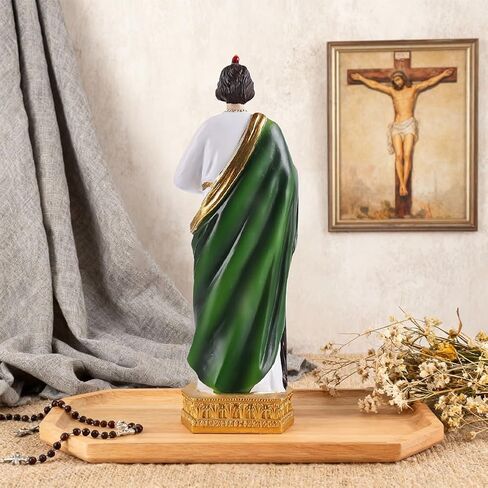 8.5" H Saint Jude Statue, Religious Resin St Jude Holy Statues, Religious Colored Gift San Judas Tadeo Statue, Suitable for Religious and Believers to Pray at Home, Collect Decor Statues (8.5Inch) in Saudi Arabia