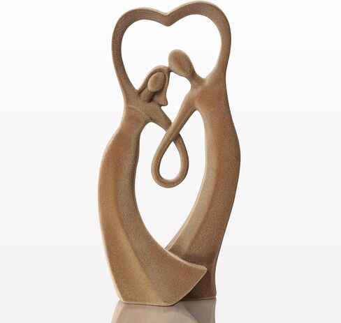 Velvet Flocked Thinker Sculpture for Home Decor, Modern Abstract Art Statue Flocked Collectible Figurines for Room, Bookshelf, Office, Desk Decor (Orange) in Saudi Arabia
