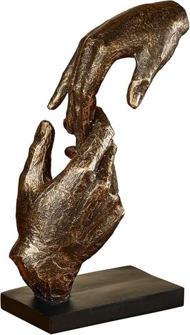 Touch of Class Loving Hands Table Sculpture Bronze - 11.5 Inch Height - Resin Art Accent - Home Decor Statue - Love Sign Statues and Sculptures for Desk Aesthetic in Saudi Arabia