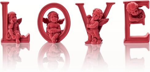 Velvet Flocked Thinker Sculpture for Home Decor, Modern Abstract Art Statue Flocked Collectible Figurines for Room, Bookshelf, Office, Desk Decor (Orange) in Saudi Arabia