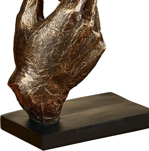 Touch of Class Loving Hands Table Sculpture Bronze - 11.5 Inch Height - Resin Art Accent - Home Decor Statue - Love Sign Statues and Sculptures for Desk Aesthetic in Saudi Arabia