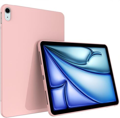 Callyue Slim Case for iPad 9th / 8th / 7th Generation (2021/2020/2019) 10.2 Inch, Ultra Thin Lightweight Matte Soft Flexible Frosted TPU Skin Bumper Back Cover Shell, Pink in Saudi Arabia