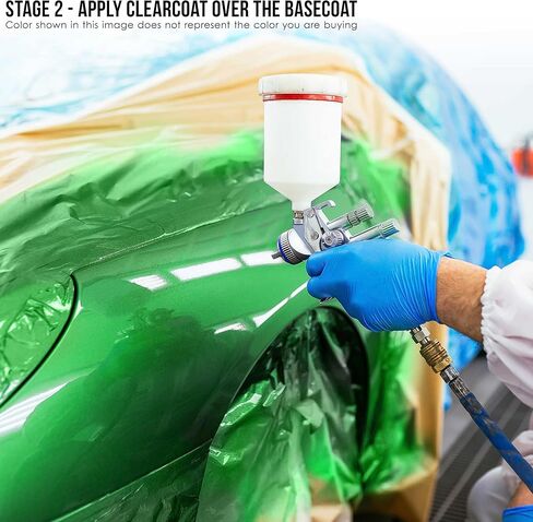 Restoration Shop - Wimbledon White Low VOC Urethane Basecoat Auto Paint - Quart Paint Color Only - Professional High Gloss Automotive, Car, Truck Refinish Coating in Kuwait