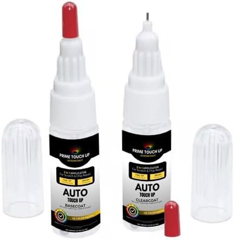 Compatible With 2024 Kia Passion Red (ADR) Factory Matched Ultra Premium Basecoat Clearcoat Pen Brush - Touch Up Paint Kit MADE IN THE USA in Kuwait