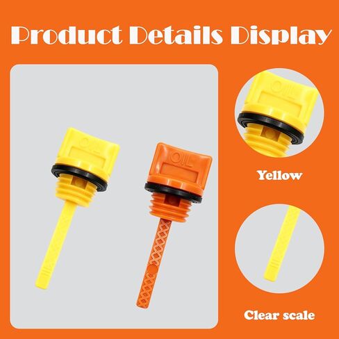 Engine Oil Dipstick, M20*2pcs+M18*2pcs, 4 Pcs Oil Filler Cap Assembly Compatible with Predator 196cc 212cc 208cc 224cc Champion Firman 6.5hp 7hp 7.5hp in Kuwait
