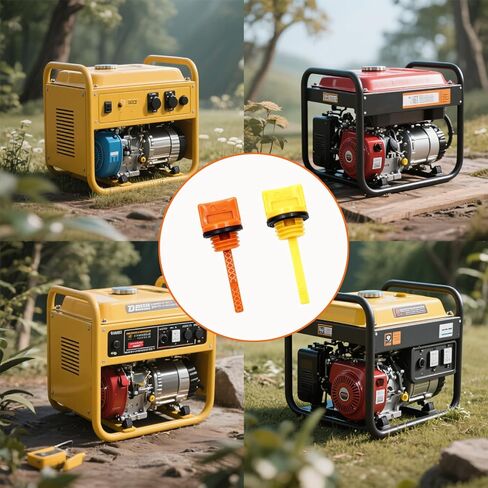 Engine Oil Dipstick, M20*2pcs+M18*2pcs, 4 Pcs Oil Filler Cap Assembly Compatible with Predator 196cc 212cc 208cc 224cc Champion Firman 6.5hp 7hp 7.5hp in Kuwait