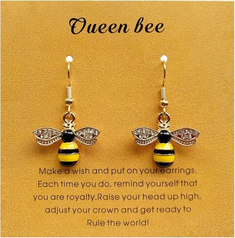 أقراط النحلة ملكة النحل اللطيفة هدايا مجوهرات النحلة الطنانة للنساء in Kuwait