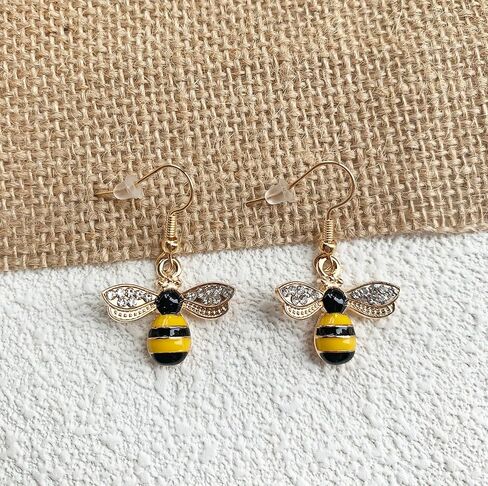 أقراط النحلة ملكة النحل اللطيفة هدايا مجوهرات النحلة الطنانة للنساء in Kuwait