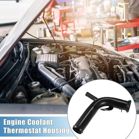 منظم حرارة مبرد المحرك رقم 4621491 أنبوب مدخل مضخة المياه لكرايسلر PT Cruiser 2001-2010 معدن أسود in Kuwait