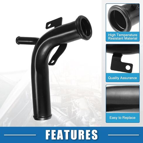 منظم حرارة مبرد المحرك رقم 4621491 أنبوب مدخل مضخة المياه لكرايسلر PT Cruiser 2001-2010 معدن أسود in Kuwait