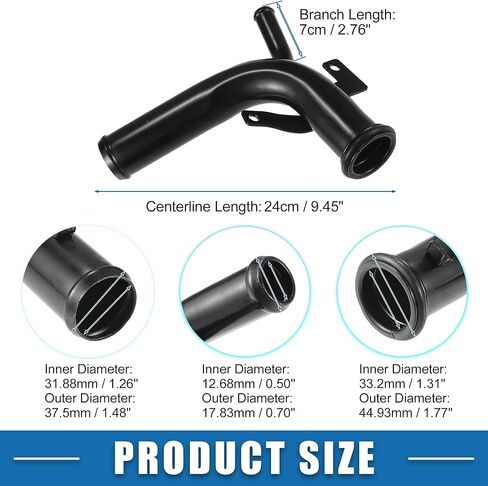 منظم حرارة مبرد المحرك رقم 4621491 أنبوب مدخل مضخة المياه لكرايسلر PT Cruiser 2001-2010 معدن أسود in Kuwait