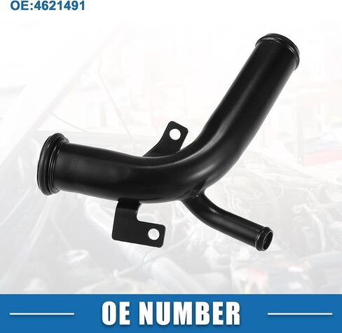 منظم حرارة مبرد المحرك رقم 4621491 أنبوب مدخل مضخة المياه لكرايسلر PT Cruiser 2001-2010 معدن أسود in Kuwait