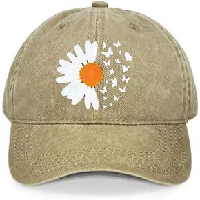 Cow Denim Baseball Cap for Women Cute Eyeglasses Cow Baseball Hat Vintage Khaki Washed Cotton Fitted Cap for Women in Kuwait