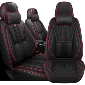 Arazi Front Seat Covers for Ford Expedition 2006-2025, Nappa Leather Seat Cover Full Coverage Waterproof Car Seat Protector (Beige&Brown,2 Seats Standard) in Kuwait