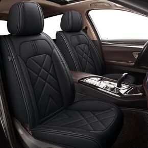 TTX LIGHTING Full Car Seat Covers Fit for Honda Accord 2003-2017 2 Rows 5 Set Leather Seat Covers Breathable Waterproof Seat Protectors Automotive Seat Cushion with Airbag Compatible (5 Seats, Black) in Kuwait