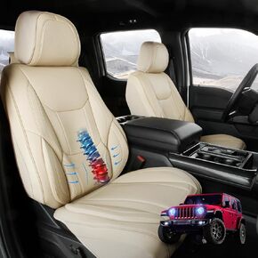 أغطية مقاعد السيارة المخصصة من Coverland متوافقة مع Honda CR-V 2007-2010 - غطاء مقعد مصنوع من الجلد الفاخر غير قابل للانزلاق ومقاوم للماء وغطاء مقعد داخلي مناسب [المقعد الأمامي بني داكن] in Kuwait