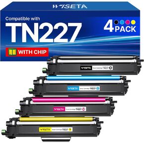 TN227 Toner Cartridge Replacement Compatible for Brother TN227 TN227BK TN-227BK TN223 TN 223 High Yield Toner Cartridge Compatible with HL-L3290CDW HL-L3210CW MFC-L3750CDW MFC-L3710CW Printer (4 Pack) in Kuwait