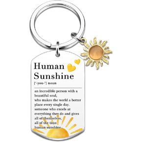 Sunshine Gifts for Women Men Human Sunshine Keychain Inspirational Gifts for Women Thank You Appreciation Gift for Coworkers Friends Teacher Leader in Saudi Arabia