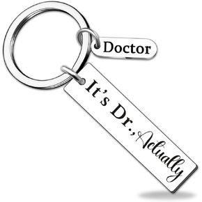 igvean Doctor Gifts for Women Men Phd Graduation Gifts Dr Gift Birthday Christmas Gift for Doctor Medical School Student Present It's Dr Actually Keychain in Kuwait