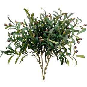 أوراق زيتون صناعية مقاس 35.43 بوصة مع سيقان طويلة، 8 قطع من فروع نبات الأوكالبتوس المزيفة لمصنوعات الزهور التي تصنعها بنفسك، والترتيب، وباقات المزهرية، وديكور خضرة الزفاف in Kuwait