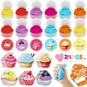 هدايا لمدرسة الأطفال في الفصل الدراسي ، 24 حزمة بطاقات الوحل تحت عنوان الفتيات الفتيات ، مفضلات الحفلات ، وبطاقات التبادل للصف الثالث وما فوق in Kuwait