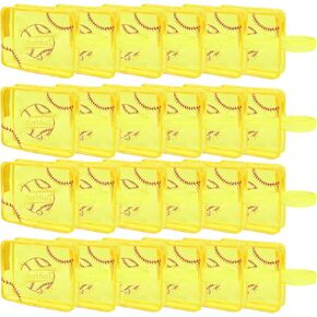 24 قطعة من حقيبة مستحضرات التجميل اللينة، حقيبة البيسبول، هدايا الكرة اللينة لفريق كرة القدم، حقائب مكياج محمولة شفافة من مادة PVC، منظم لحفلات سفر مدرب الكرة اللينة in Kuwait