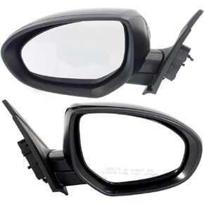 Kool Vue Driver & Passenger Side Power Mirrors for Mazda 3 3 Sport 2010-2013, car vanity mirror, non-heated, paintable in Kuwait