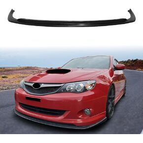 Front Bumper Lip Compatible with 2008-2011 Subaru Impreza WRX/Non-WRX/Non-STI 4/5DR, Unpainted Black CS Style Polyurethane Front Lower Chin Spoiler Protector, 1 PC in Kuwait