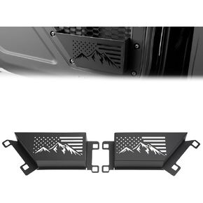 HOCHO مناسب لجيوب تخزين الأبواب الأمامية من برونكو، تصميم أصلي من الألومنيوم بنصف حجم أكثر ملاءمة، تركيب إطار مخفي أكثر ملاءمة، مناسب لملحقات Ford Bronco 2021-2026 2/4 أبواب in Kuwait