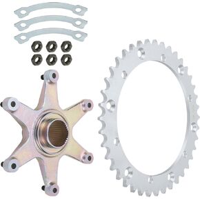 JAVIK Rear Axle Sprocket & Mount Hub Collar Holder Kit Compatible with Yamaha Raptor 660 YFM660R 2001 2002 2003 2004 2005,OEM# 5LP253860000 901160850700 2XJ254402100 in Kuwait