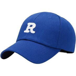 Unisex Casual Polyester Baseball Cap, Adjustable Embroidered Letter R Dad Hat for Outdoor Sun Protection All Seasons in Saudi Arabia