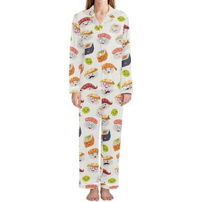 Pajamas for Women Set 2 Piece Long Sleeve Stylish Printed Womens Pajama Sets Soft Sleepwear Pj Sets Cozy Loungewear in Saudi Arabia
