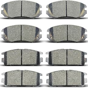 8 قطعة مكابح السيراميك الأمامية والخلفية تناسب شيفروليه اكوينوكس 2010-2017 (4 أبواب) ، لسيارة جي إم سي تيرين 2010-2017 (4 أبواب) in Kuwait