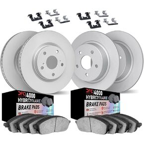 Dynamic Friction Company Brake Kit For 2007-2013 Nissan Altima| Front and Rear 4000 HybriDynamic Brake Pads and Rotors Kit|Hardware included in Kuwait