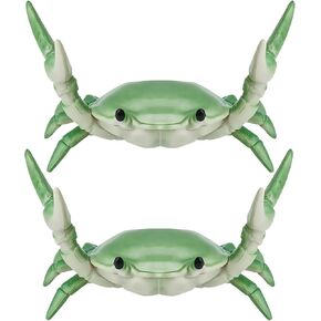2Pcs Green Creative Crab Pen Holder Weightlifting Crabs Pen Stand Storage Rack, Pencil Holders Desk Supplies Holders and Dispensers, Desk Accessories and Workspace Organizer in Kuwait