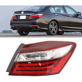 مجموعة مصابيح الذيل مناسبة لسيارة Honda Accord 2016 2017، مصباح فرامل خلفي يمين خارجي خلفي بديل للضوء جانب الركاب #HO2805108 (بدون مصابيح ومقبس) in Kuwait