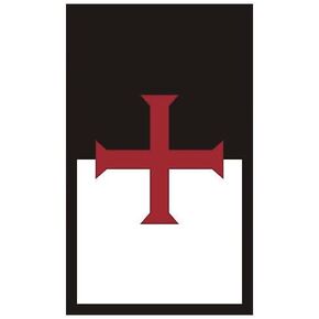 Knights Templar White Black Flag 3" Decal Cross Crusader Gloss Vinyl Sticker in Saudi Arabia