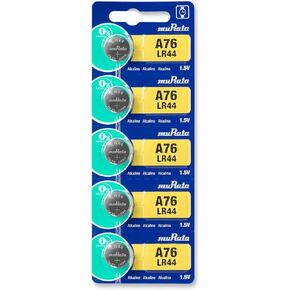 Murata LR44 Battery AG13 357A 1.55V Alkaline Button Cell (5 Batteries) in Kuwait