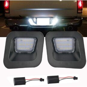GSRECY 2x لوحة رقم الترخيص أضواء المصد الخلفي مصابيح LED لشاحنة دودج رام 1500 2500 3500 2003-2018 (حزمة من 2) in Kuwait