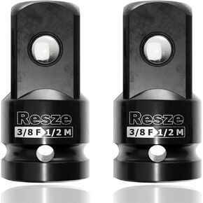 طقم محول ومخفض مقبس الصدمات مكون من قطعتين، مجموعة محول مقبس المحرك 3/8 بوصة إلى 1/2 بوصة، مجموعة أدوات تحويل مفتاح ربط شريط المحول المربع، أدوات ميكانيكية in Kuwait