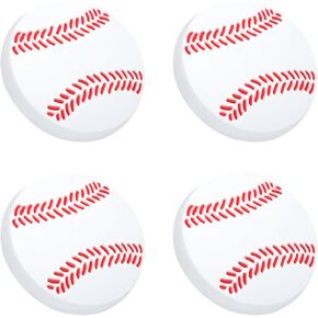 VANZACK 4pcs ’ Room Cabinet Pull Handles Baseball Pattern Soft Rubber Drawer Knobs Anti-Collision Single Hole Cupboard Door Pulls for Wardrobes in Kuwait