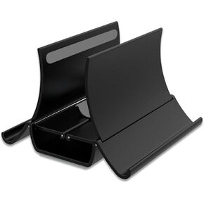 Vertical stand heat dissipation non-slip silicone fixed storage accessories(Black) in Kuwait