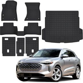 Floor Mats Compatible with Audi Q5/SQ5 2025 2026(Include Sportback),All Weather Protection Duarble TPE Cargo Liner with Backrest Mats Accessories Compatible with Audi Q5/SQ5 2025 2026 in Saudi Arabia