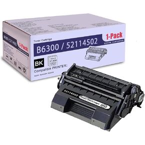 1 Pack Black 52114502 Compatible 52114502 Toner Cartridge, Replacement for OKI (52114502) - Compatible with: B6300 B6300DN B6300N Printer in Kuwait