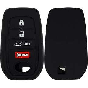 2 Pack Key Fob Cover for Camry Crown, Soft Silicone Key Shell Case Compatible with 2023-2026 Toyota Models, 4 Button Protective Cover for Key Fob Accessories in Kuwait