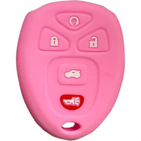 Key Fob Cover for Chevy GMC Hummer: 5 Buttons Key Fob Case Fit for Chevy Traverse Malibu Impala Limited Monte Carlo GMC Acadia Limited Denali Savana NAV Yukon XL Hummer Pontiac G5 G6 (Pink) in Kuwait