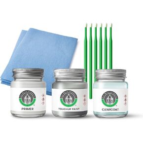 ERA Paints - LM7W/9Q - Meteor Gray Metallic for PORSCHE Exact OEM Color Match Automotive Touch Up Paint for Cars - Scratch & Chip Repair for Metal & Plastic - Premium Kit - Made in USA in Kuwait