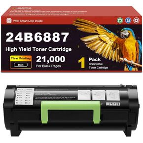 Compatible Toner Cartridge 24B6887, for Lexmark M3250 XM3250 Printers, 21,000 Page Yield, High Speed Printing with Low Energy Consumption 1-Pack in Saudi Arabia