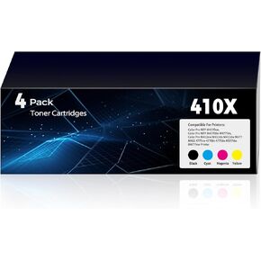 خراطيش حبر بديلة 410X Pro MFP M377 M452 M477 لطابعة HP 410X 410A Toner تعمل لطابعة Pro MFP Pro MFP M452nw M452dn M452dw M377dw M477fnw Pro MFP M477fdw M477fdn (1BK+1C+1M+1Y) in Kuwait